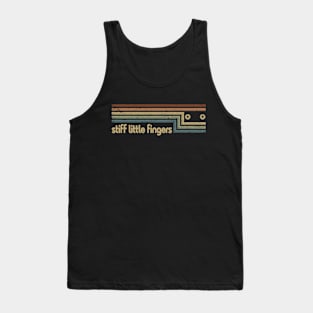 Stiff Little Fingers Cassette Stripes Tank Top